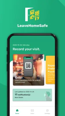 LeaveHomeSafe android App screenshot 4